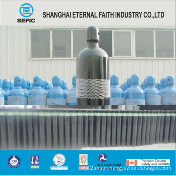 150bar Oxygen Nitrogen Argon Seamless Steel Gas Cylinder